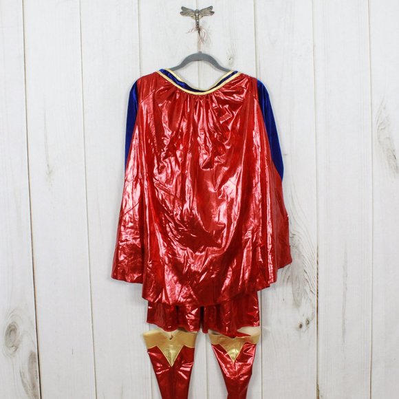 Rubies Costume Co Red Blue Super Girl Tricks & Treats Costume Size Large 12-14 - Picture 6 of 11